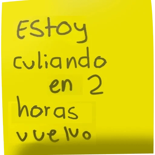 Estoy culiando en 2 horas vuelvo