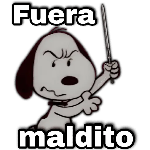 ♥️ Snoopy enojado 4😡 20