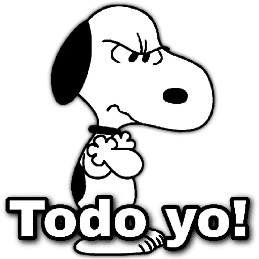 ♥️ Snoopy enojado 4😡 3