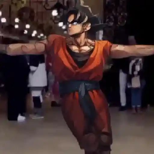 Goku bailando Random😜 7