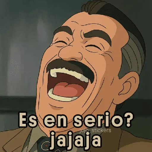 Es en serio? jojo stickers jajaja