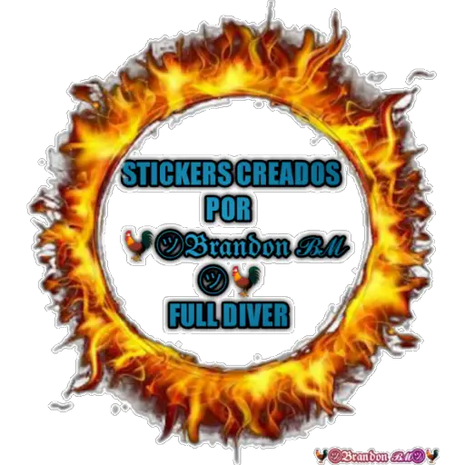 STICKERS CREADOS
POR
Brandon Bill
FULL DIVER
Brandon ALO!