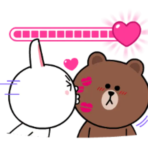 Brown & Cony Heart Melting Romance 19