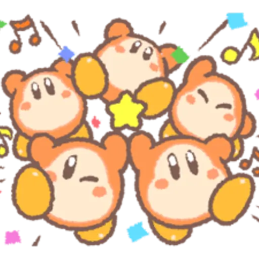 Kirby's Puffball Sticker Set 19