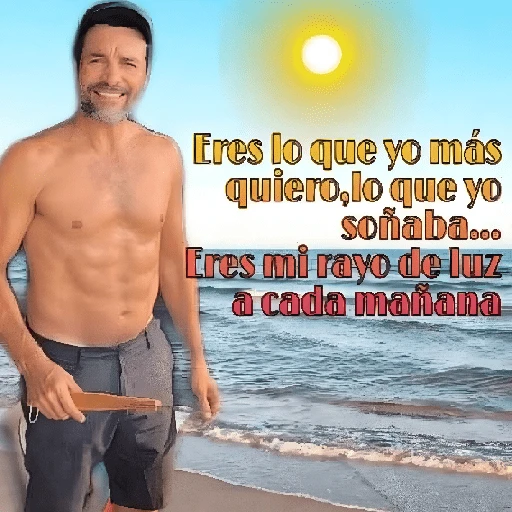 Eres lo que yo más quiero,lo que yo soñaba... Eres mi ravo de luz a cada mañana