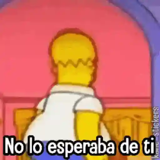 No lo esperaba de ti stickers