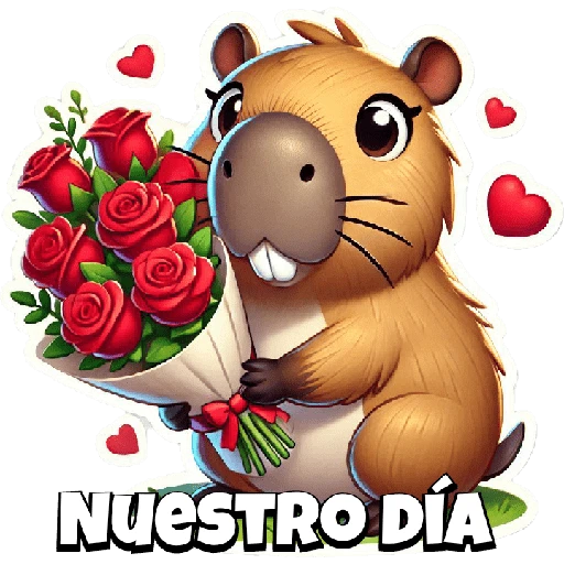 Copybara con ramos buchones💐 2