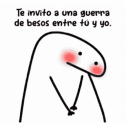 Te invito a una guerra de besos entre tú y yo.