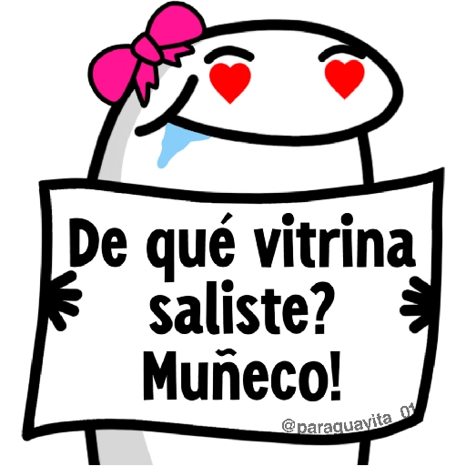 De qué vitrina ← saliste? Muñeco! @paraquavita