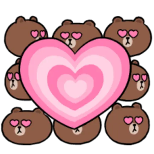 LINE FRIENDS Max Love Stickers 15