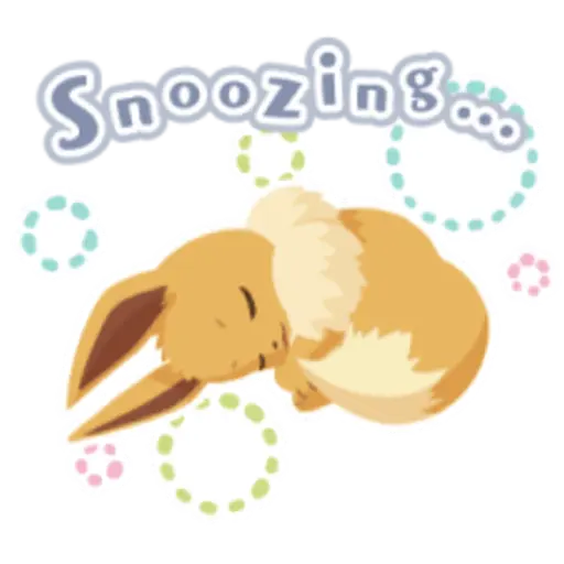 Snoozing.