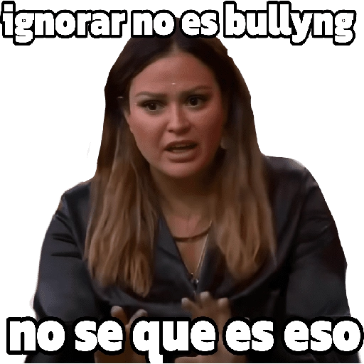 ignorar no es bullyng no se que es eso