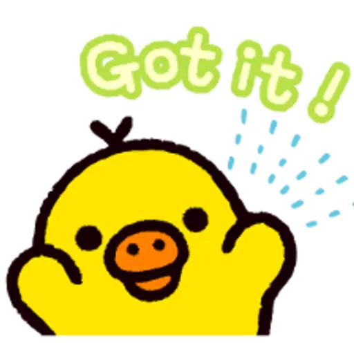 Got it!