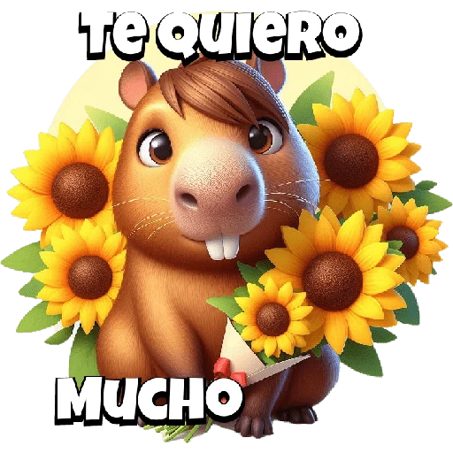 Copybara con ramos buchones💐 6