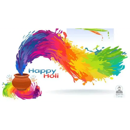 Happy Holi GURU ON Time