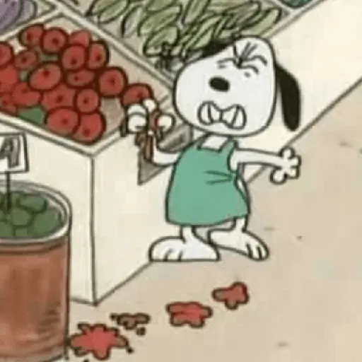 😠🫐 SNOOPY Enojado 🫐😠 11