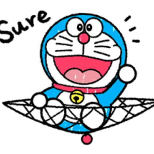 Doraemon's Crayon Stickers 9