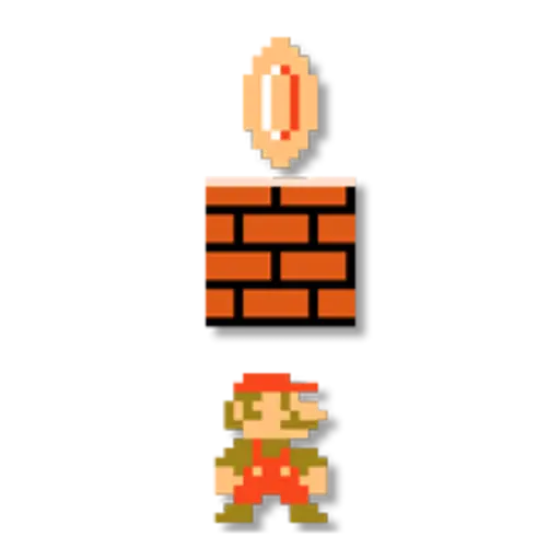 Super Mario Bros. 8-Bit Stickers 2