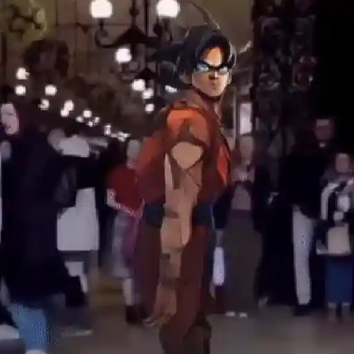 Goku bailando Random😜 10