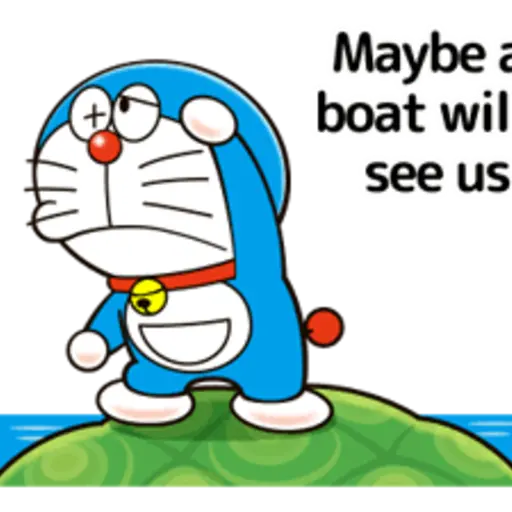 Maybe a boat wil see us