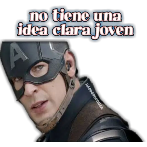 no tiene una
idea clara joven
HADDERBONILLA