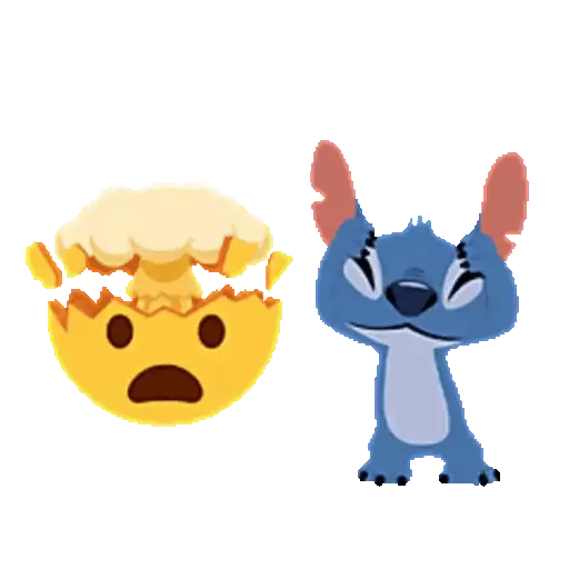 Emoji Bola 🟡 y Stitch Animado 14