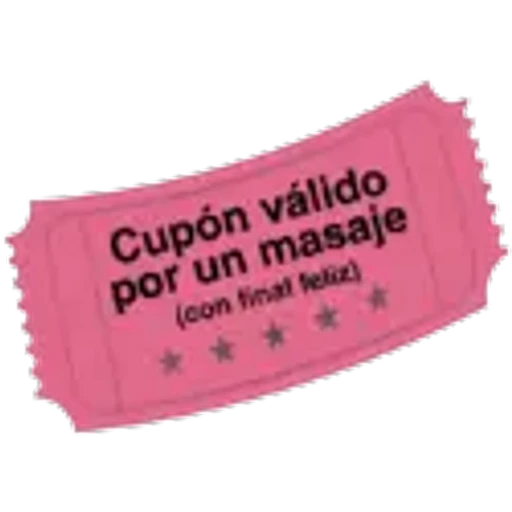 Cupón válido
por un masaje
(con final feliz)
★