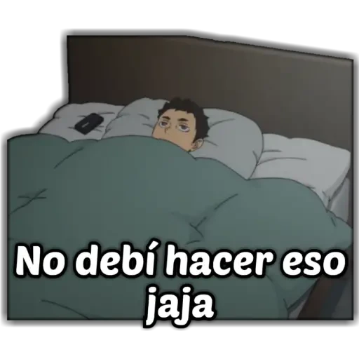 No debí hacer eso jaja