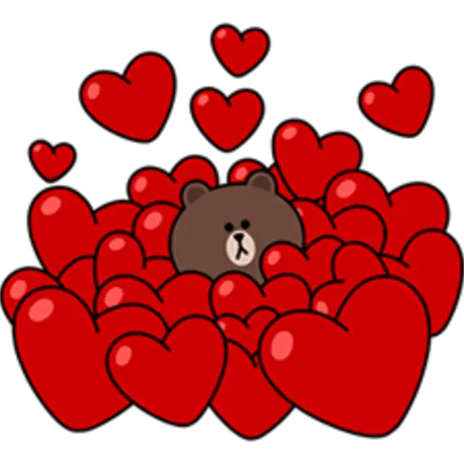 Brown & Cony's Big Love Stickers 4