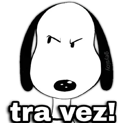 ♥️ Snoopy enojado 4😡 12