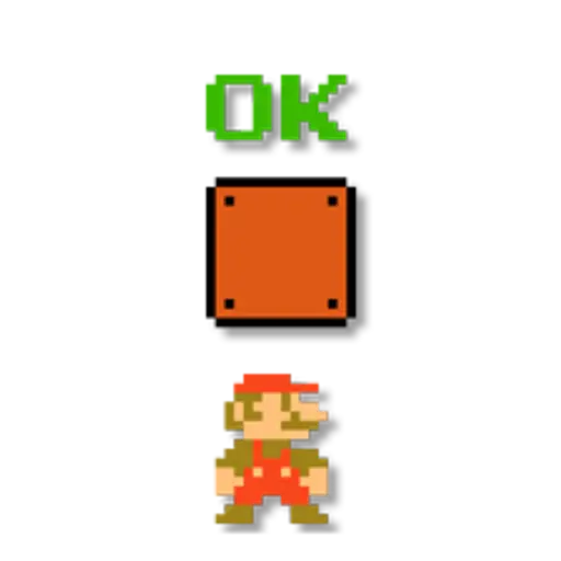 Super Mario Bros. 8-Bit Stickers