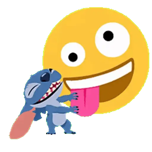 Emoji Bola 🟡 y Stitch Animado 23
