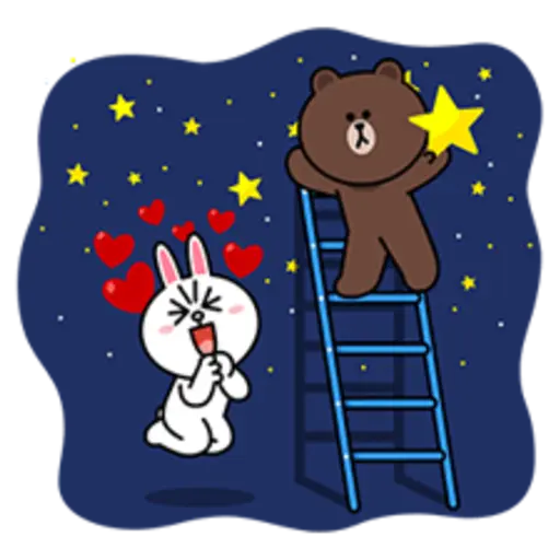 Brown & Cony's Big Love Stickers 13