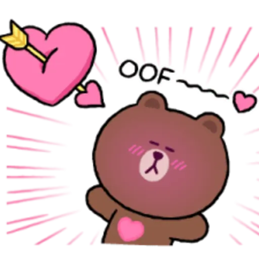 LINE FRIENDS Max Love Stickers