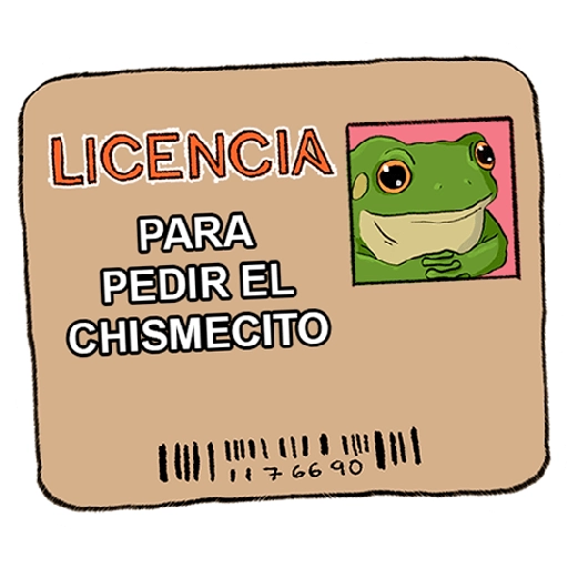 LICENCIA PARA PEDIR EL CHISMECITO 1176690
