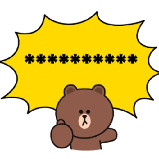 BROWN & FRIENDS Message Stickers 6