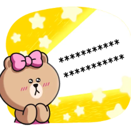 BROWN & FRIENDS Message Stickers 20
