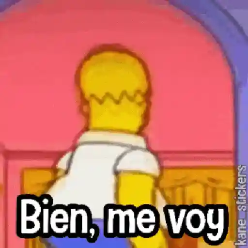 Bien, me voy kane stickers