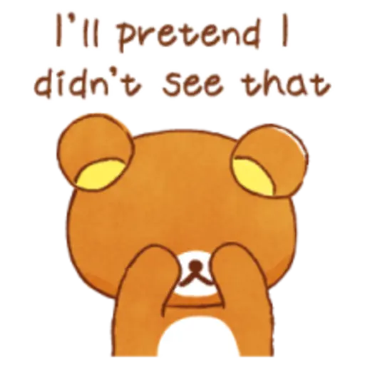 I'll pretend! didn't see that