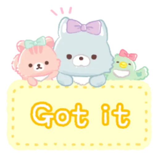 Got it