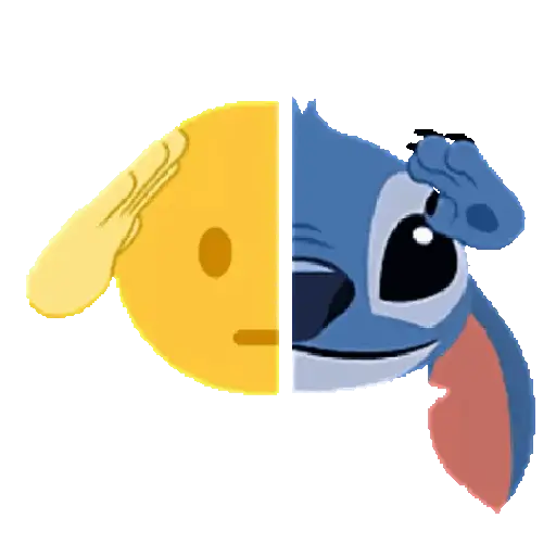 Emoji Bola 🟡 y Stitch Animado 3