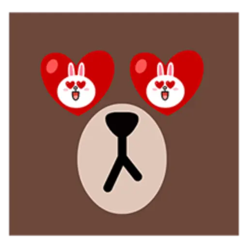 Brown & Cony's Big Love Stickers