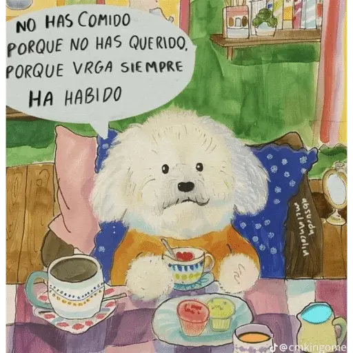 NO HAS COMIDO PORQUE NO HAS QUERIDO PORQUE VRGA SIEMPRE HA HABIDO melancolid absurdy @cmkingome