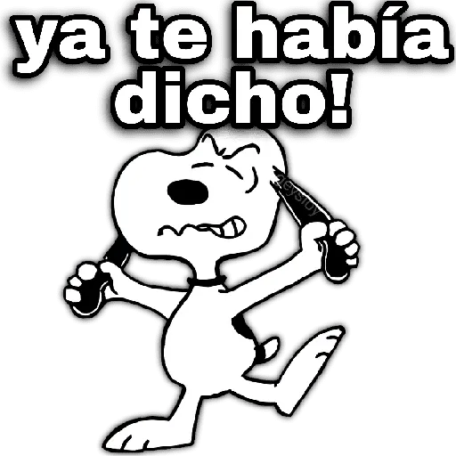♥️ Snoopy enojado 4😡 18