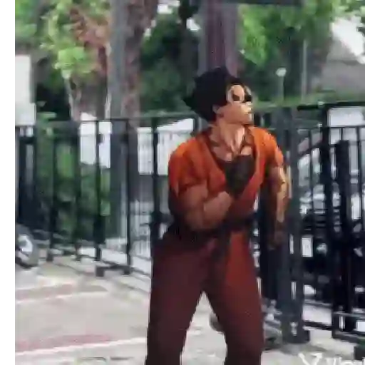 Goku bailando Random😜 14