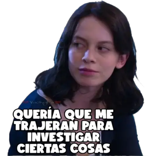 Vichya
QUERÍA QUE ME
TRAJERAN PARA
INVESTIGAR
CIERTAS COSAS
