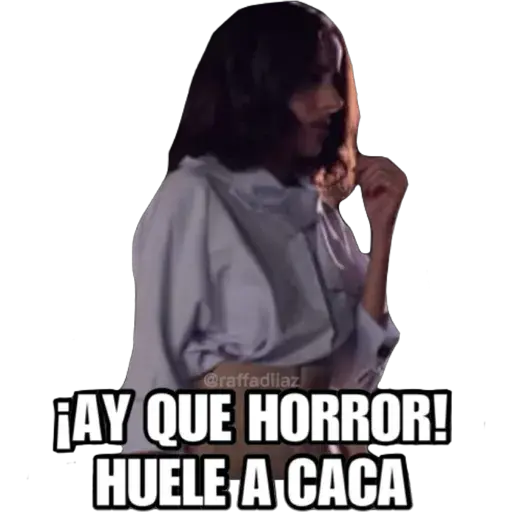 @raffadliaz
¡AY QUE HORROR!
HUELE A CACA