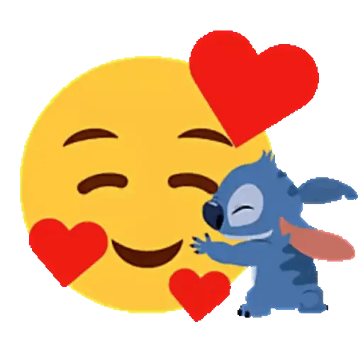 Emoji Bola 🟡 y Stitch Animado 11