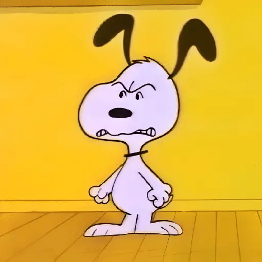 ♥️ Snoopy enojado 😡 13