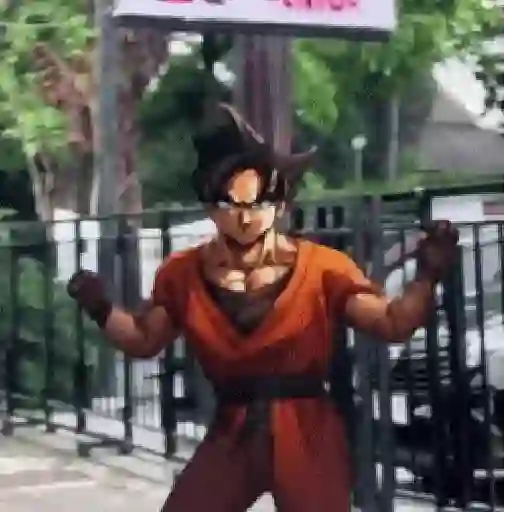 Goku bailando Random😜 3